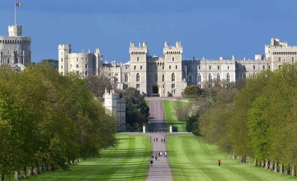 View of Windsor Castle and Sheet Street from Windsor Great Park.