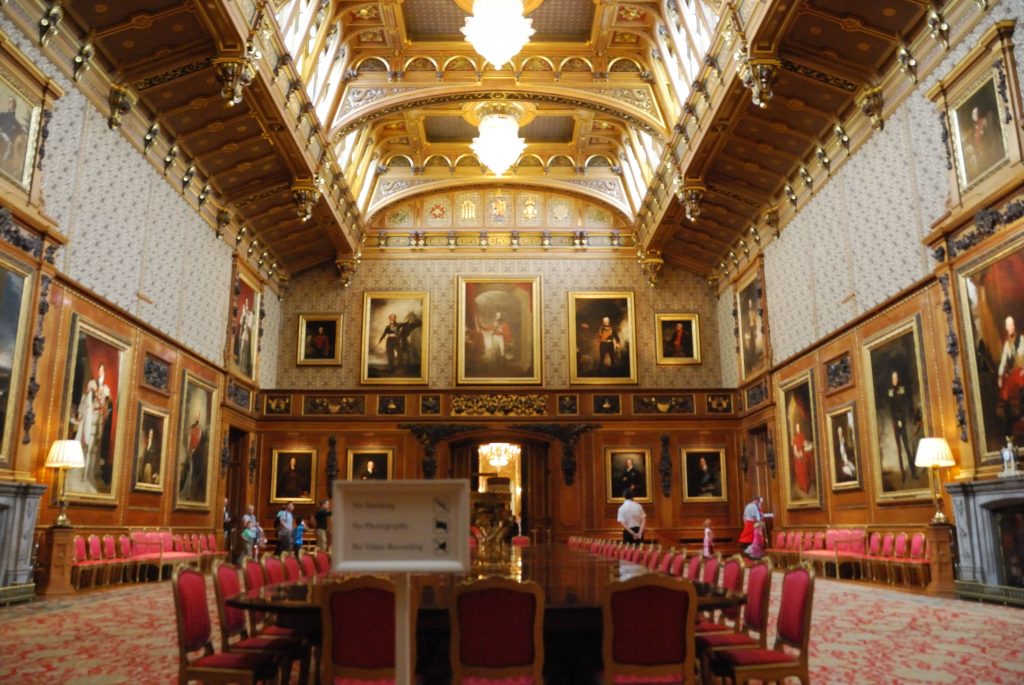 Waterloo Chamber at Windsor Castle, a royal residence at Windsor in the English county of Berkshire.
